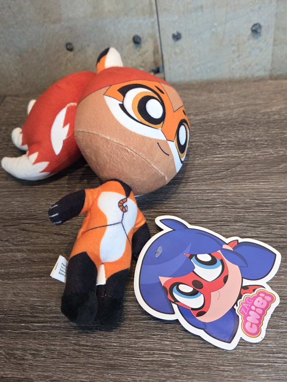 Miraculous Ladybug Zag Chibis Stuffed Animal Cartoon Cat Noir Plush Toy 8” New